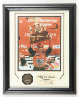 Jeff Gordon LE NASCAR Custom Framed Photo Display With 24Kt Gold Overlay Medallion (Highland Mint) at PristineAuction.com