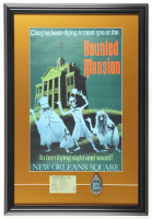 Disney's "Haunted Mansion" Custom Framed Art Print Display with Mansion E Ticket & Pewter Ride Emblem at PristineAuction.com