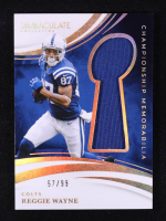 Reggie Wayne 2025 Immaculate Collection Championship Memorabilia #28 #57/99 at PristineAuction.com