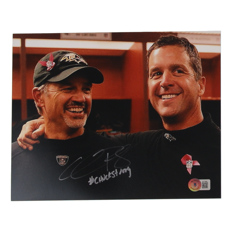 Chuck Pagano Signed Ravens 8x10 Photo Inscribed "#ChuckStrong" (Beckett) at PristineAuction.com Chuck Pagano Signed Ravens 8x10 Photo Inscribed "#ChuckStrong" (Beckett) at PristineAuction.com