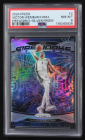 Victor Wembanyama 2024-25 Panini Prizm Fireworks Prizms Silver #2 (PSA 8) at PristineAuction.com