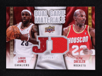 Clyde Drexler / LeBron James 2009-10 Upper Deck Game Materials Dual #DGJD at PristineAuction.com
