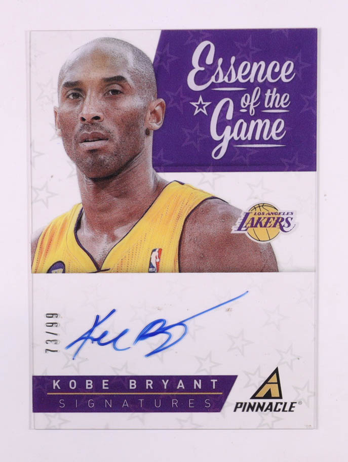 Kobe Bryant 2013-14 Pinnacle Essence of the Game Autographs #44 #73/99 at PristineAuction.com Kobe Bryant 2013-14 Pinnacle Essence of the Game Autographs #44 #73/99 at PristineAuction.com