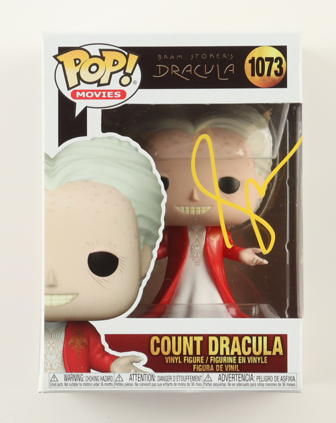 Gary Oldman Signed "Bram Stoker's Dracula" #1073 Count Dracula Funko Pop! Vinyl Figure (SWAU) at PristineAuction.com Gary Oldman Signed "Bram Stoker's Dracula" #1073 Count Dracula Funko Pop! Vinyl Figure (SWAU) at PristineAuction.com