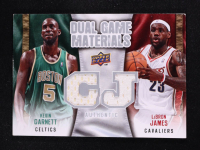Kevin Garnett / LeBron James 2009-10 Upper Deck Game Materials Dual #DGGJ at PristineAuction.com