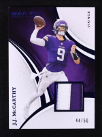 JJ McCarthy 2025 Immaculate Collection Blue #87 JSY #44/50 at PristineAuction.com