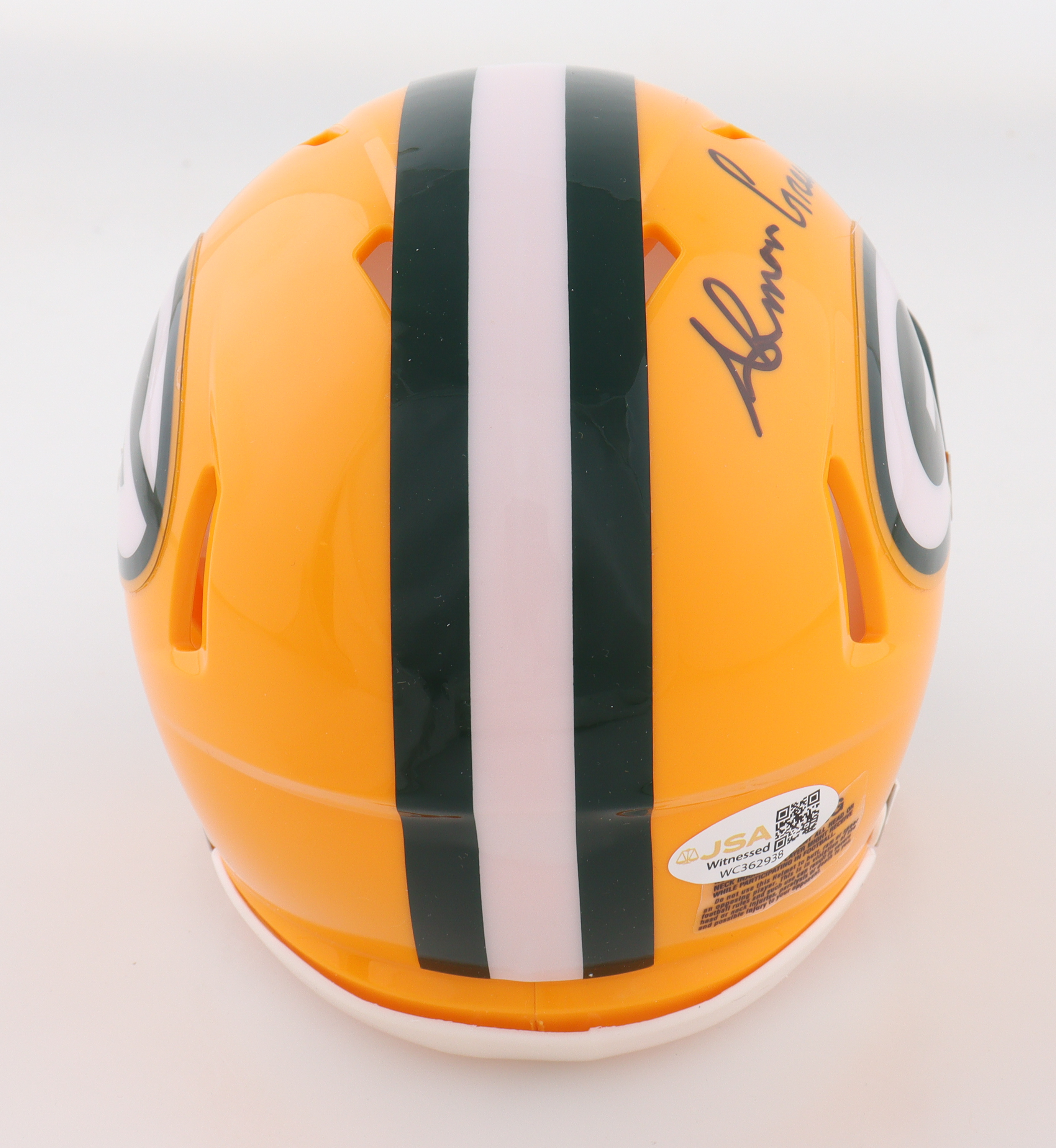 Ahman Green Signed Packers Speed Mini Helmet Inscribed "Bears Still Suck!!" (JSA) at PristineAuction.com Ahman Green Signed Packers Speed Mini Helmet Inscribed "Bears Still Suck!!" (JSA) at PristineAuction.com