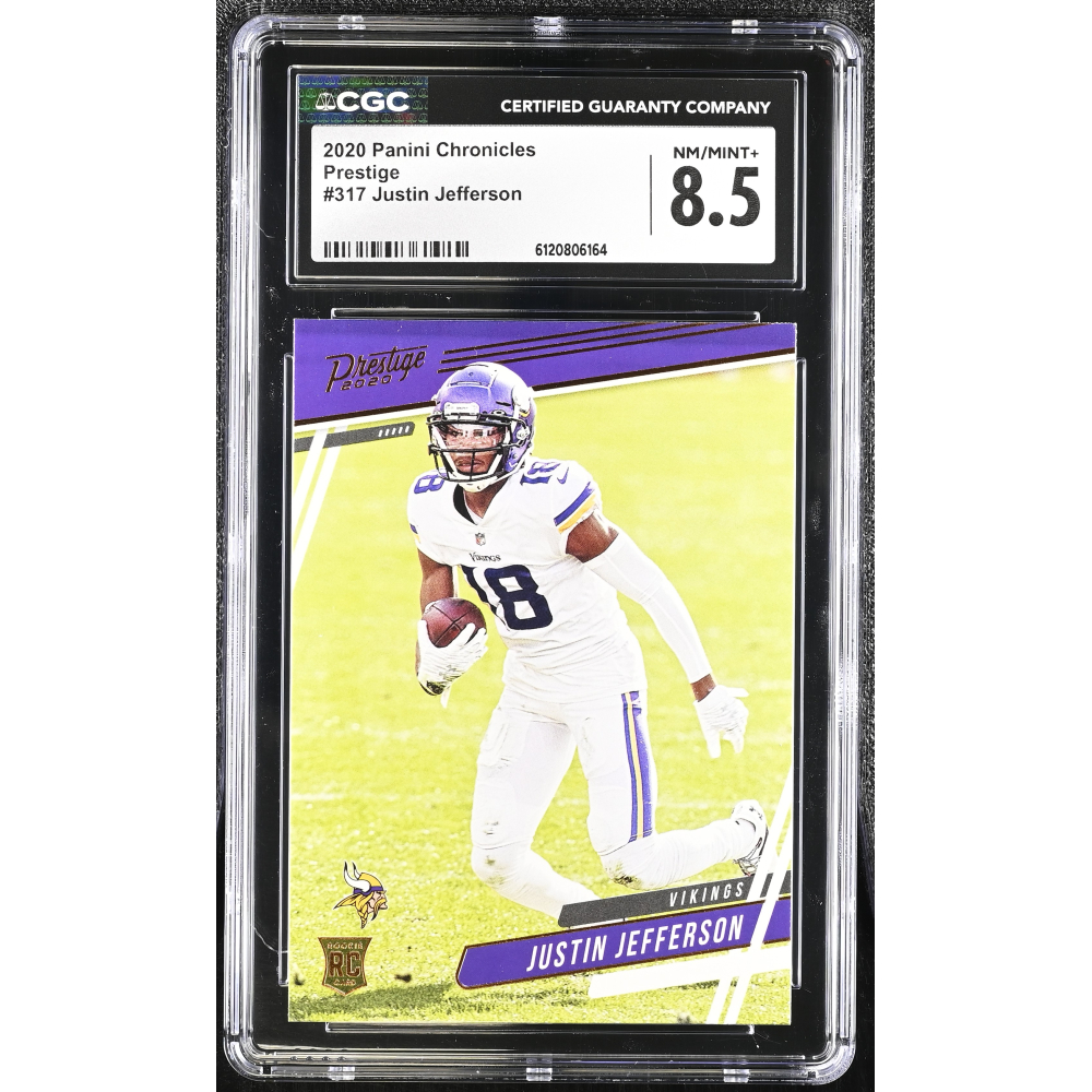 Justin Jefferson 2020 Prestige CHRONICLES #317 RC (CGC 8.5) at PristineAuction.com