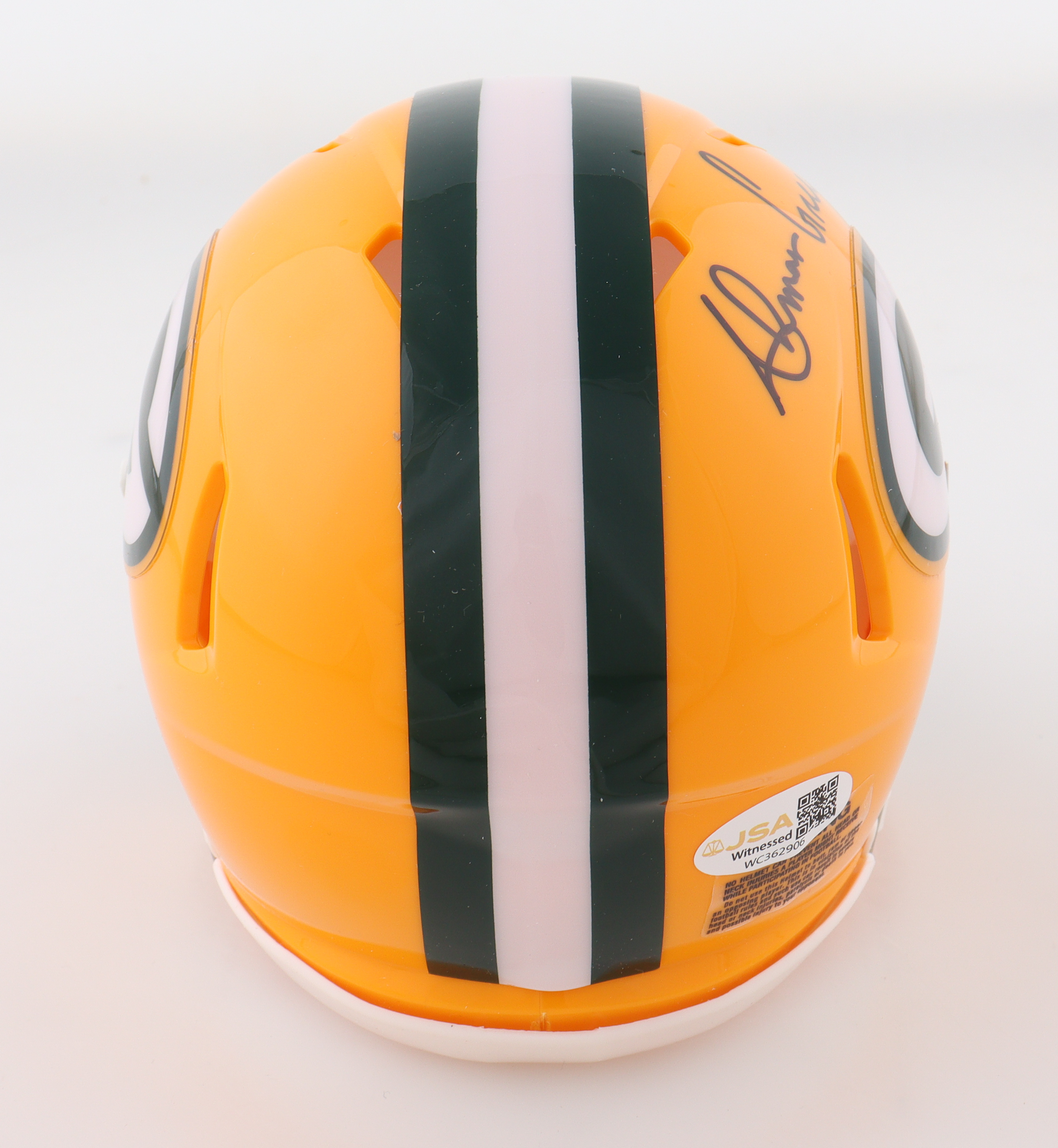Ahman Green Signed Packers Speed Mini Helmet Inscribed "Bears Still Suck!!" (JSA) at PristineAuction.com Ahman Green Signed Packers Speed Mini Helmet Inscribed "Bears Still Suck!!" (JSA) at PristineAuction.com