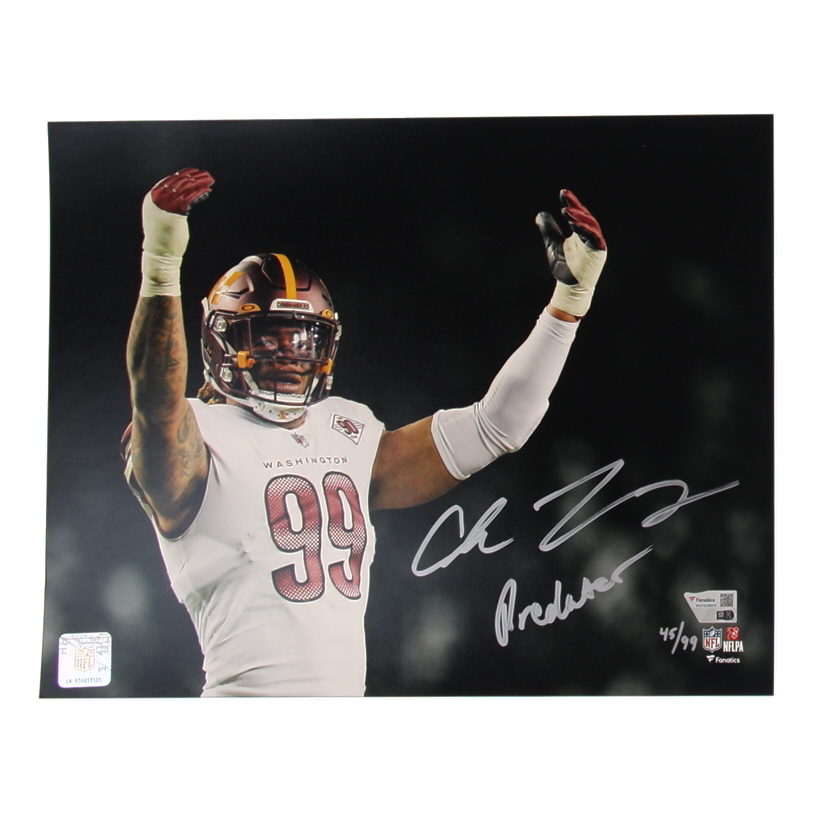 Chase Young Signed LE Commanders 11x14 Photo Inscribed "Predator" (Fanatics) at PristineAuction.com Chase Young Signed LE Commanders 11x14 Photo Inscribed "Predator" (Fanatics) at PristineAuction.com