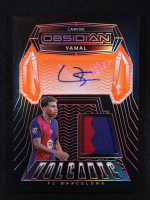 Lamine Yamal 2024-25 Panini Obsidian Volcanic Material Signatures Electric Etch Orange #16 #05/99 at PristineAuction.com