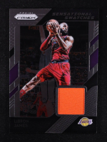 LeBron James 2018-19 Panini Prizm Sensational Swatches #59 at PristineAuction.com