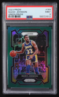 Magic Johnson 2023-24 Panini Prizm Prizms Green #185 (PSA 9) at PristineAuction.com