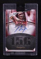Mike Trout 2021 Topps Luminaries Hit Kings Autographs Red #HKMT #08/10 at PristineAuction.com