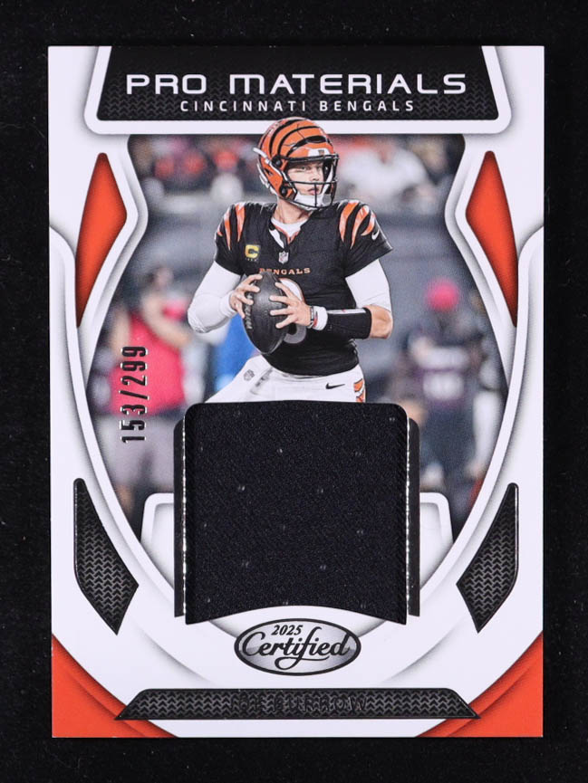 Joe Burrow 2025 Certified Pro Materials #7 #153/299 at PristineAuction.com Joe Burrow 2025 Certified Pro Materials #7 #153/299 at PristineAuction.com