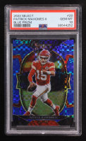 Patrick Mahomes II 2022 Panini Select Blue Prizm Concourse #20 #086/199 (PSA 10) at PristineAuction.com