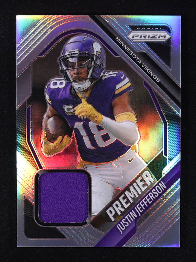 Justin Jefferson 2025 Panini Prizm Premier Jerseys #32 at PristineAuction.com Justin Jefferson 2025 Panini Prizm Premier Jerseys #32 at PristineAuction.com