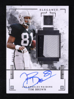 Tim Brown 2025 Panini Impeccable Elegance Retired Patch Autographs #10 #27/75 at PristineAuction.com