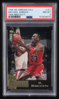 Michael Jordan 1995-96 Collector's Choice Jordan Collection #JC1 / 1985 NBA ROY (PSA 8) at PristineAuction.com