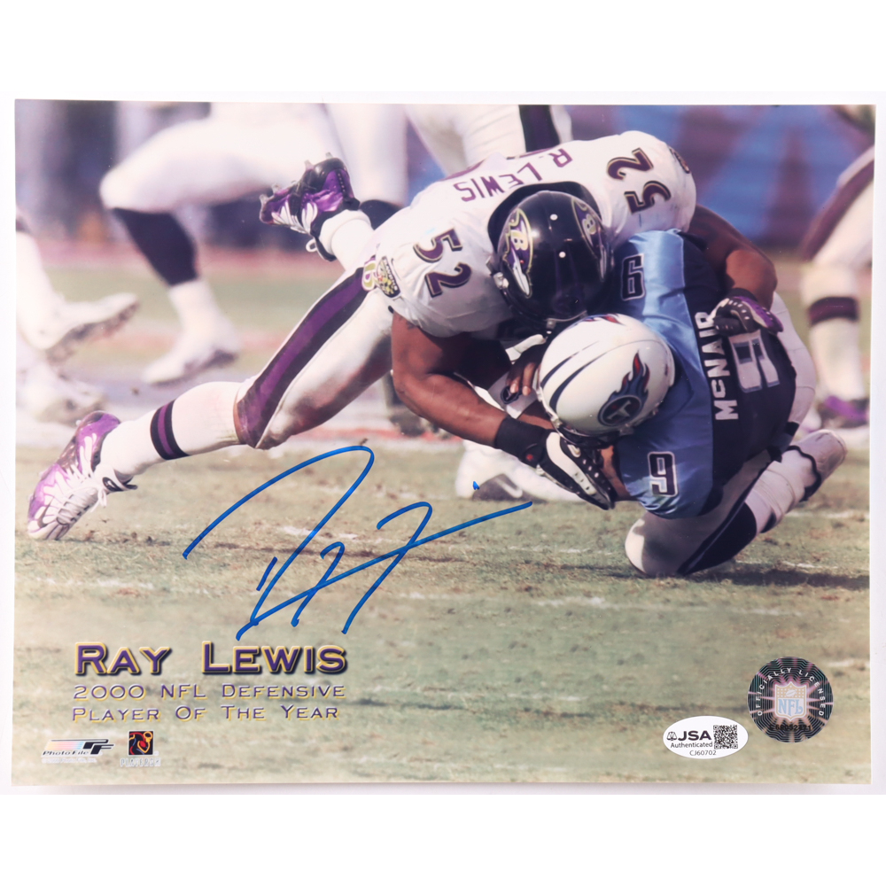 Ray Lewis Signed Ravens 8x10 Photo (JSA) at PristineAuction.com
