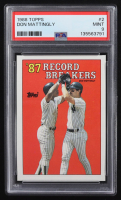 Don Mattingly 1988 Topps #2 RB (PSA 9) at PristineAuction.com