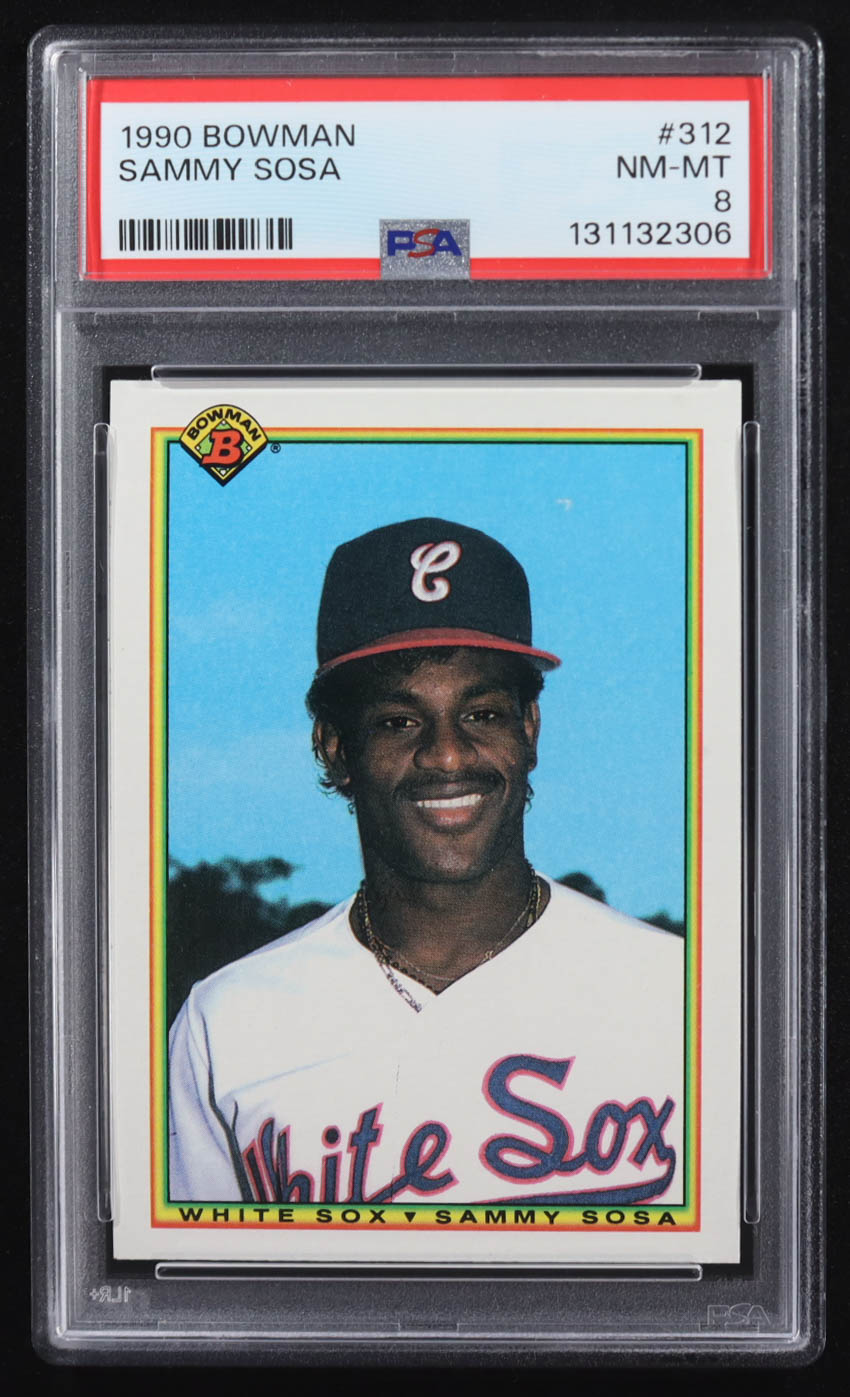 Sammy Sosa 1990 Bowman #312 RC (PSA 8) at PristineAuction.com Sammy Sosa 1990 Bowman #312 RC (PSA 8) at PristineAuction.com