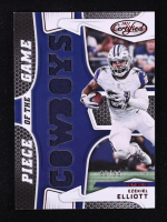 Ezekiel Elliott 2022 Certified Piece of the Game Red #52 #80/99 at PristineAuction.com