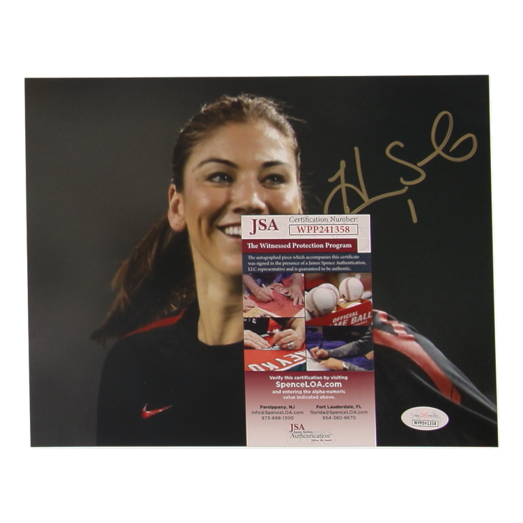 Hope Solo Signed Team USA 8x10 Photo (JSA) at PristineAuction.com Hope Solo Signed Team USA 8x10 Photo (JSA) at PristineAuction.com
