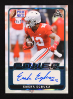 Emeka Egbuka 2021 Leaf Pro Set Power Platinum #BAEE1 #15/99 RC at PristineAuction.com