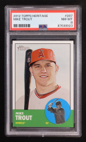Mike Trout 2012 Topps Heritage #207 RC (PSA 8) at PristineAuction.com
