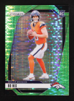Bo Nix 2024 Panini Prizm Prizms Neon Green Pulsar #309 RC at PristineAuction.com