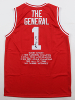 Bob Knight Signed Career Highlight Stat Jersey (JSA) at PristineAuction.com