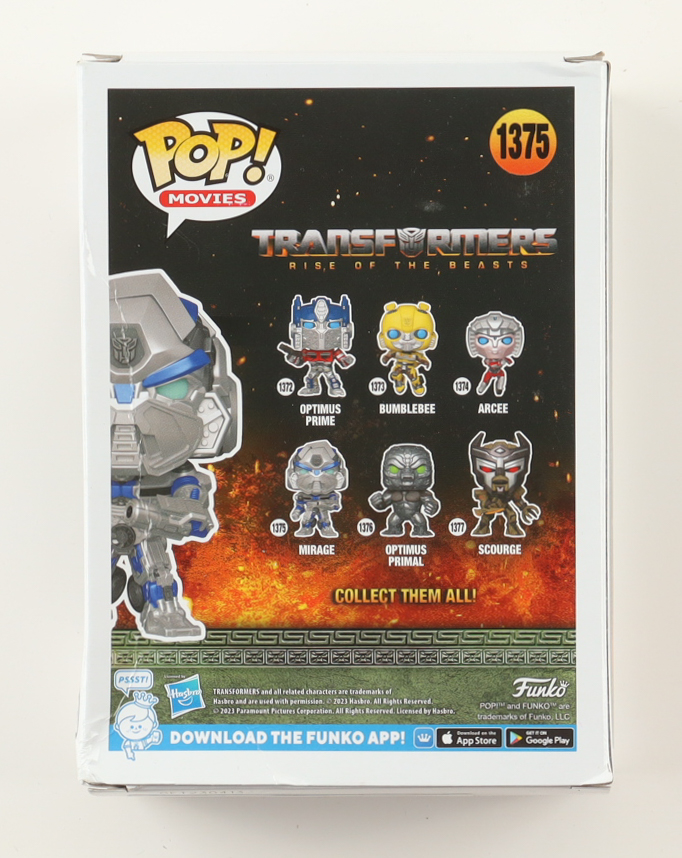 Pete Davidson Signed "Transformers: Rise of the Beasts" #1375 Mirage Funko Pop! Vinyl Figure (PSA) at PristineAuction.com Pete Davidson Signed "Transformers: Rise of the Beasts" #1375 Mirage Funko Pop! Vinyl Figure (PSA) at PristineAuction.com