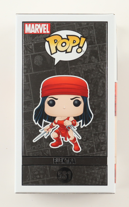 Jennifer Garner Signed "Marvel 80 Years" Elektra #581 Bobble-Head Funko Pop! Vinyl Figure (SWAU) at PristineAuction.com Jennifer Garner Signed "Marvel 80 Years" Elektra #581 Bobble-Head Funko Pop! Vinyl Figure (SWAU) at PristineAuction.com