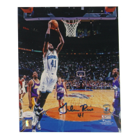 Glen Rice Signed Hornets 8x10 Photo (JSA) at PristineAuction.com