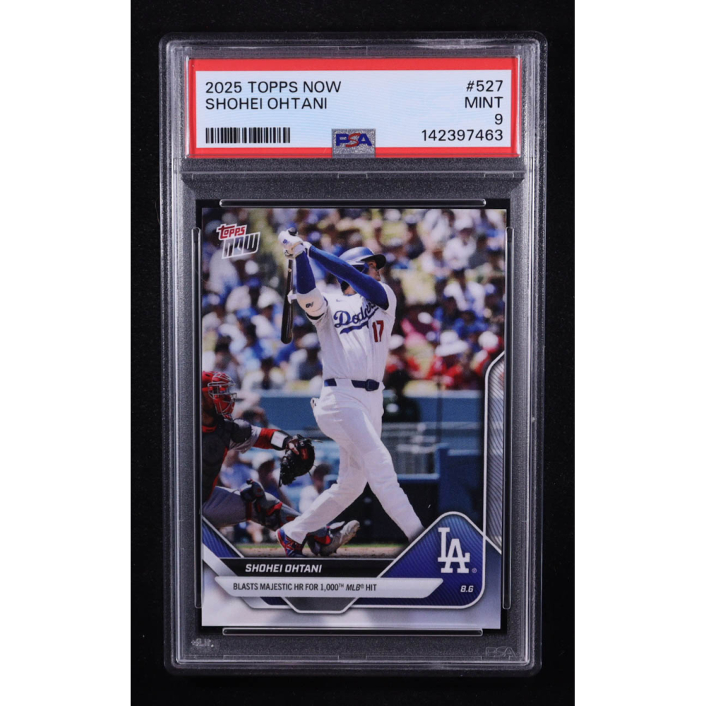 Shohei Ohtani 2025 Topps Now #527 (PSA 9) at PristineAuction.com
