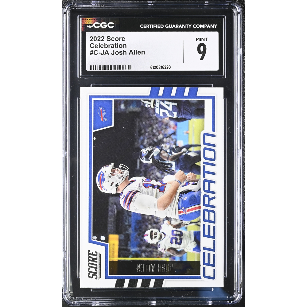 Josh Allen 2022 Score Celebration #14 (CGC 9) at PristineAuction.com