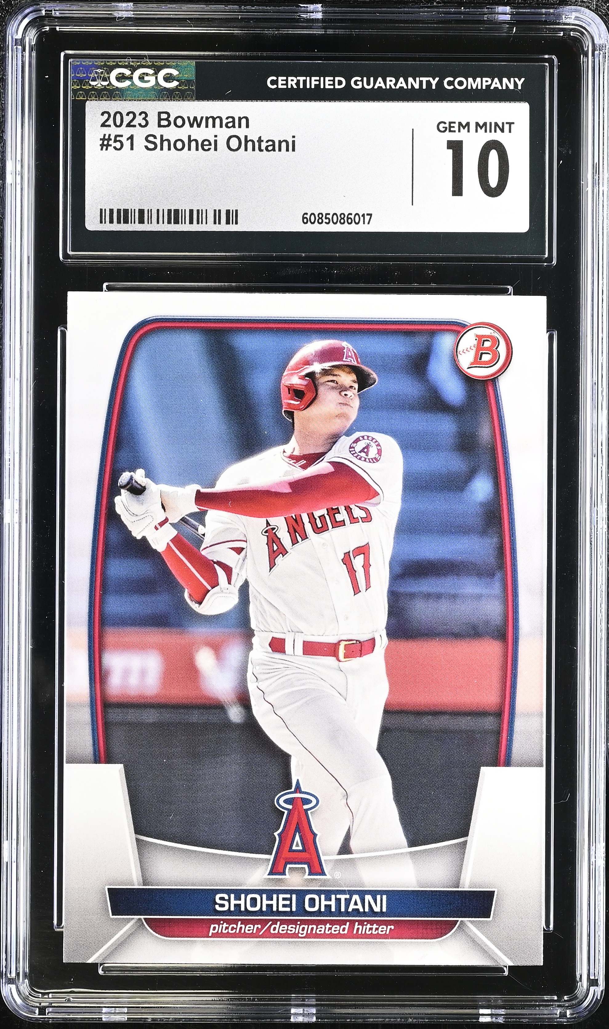 Shohei Ohtani 2023 Bowman #51 (CGC 10) at PristineAuction.com Shohei Ohtani 2023 Bowman #51 (CGC 10) at PristineAuction.com