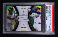 Shohei Ohtani / Barry Bonds 2025 Topps Welcome to the Club 3X MVP Dual Green Foil #D1 #50/99 (PSA 10) at PristineAuction.com