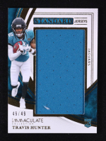 Travis Hunter 2025 Immaculate Collection Immaculate Standard Jerseys #13 RC #49/49 at PristineAuction.com