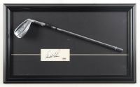 Arnold Palmer Signed Custom Framed Cut Display with Arnold Palmer Tru-Matic iron (PSA) at PristineAuction.com