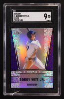 Bobby Witt Jr. 2019 Leaf Leaf Metal Special Release Rookie Purple #RS-04 RC #02/15 (SGC 9) at PristineAuction.com