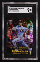Bryce Harper 2023 Topps Chrome Logofractor Topps in Technicolor #TT-24 (SGC 9) at PristineAuction.com
