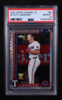 Wyatt Langford 2025 Topps Chrome Logofractor #68 (PSA 10) at PristineAuction.com