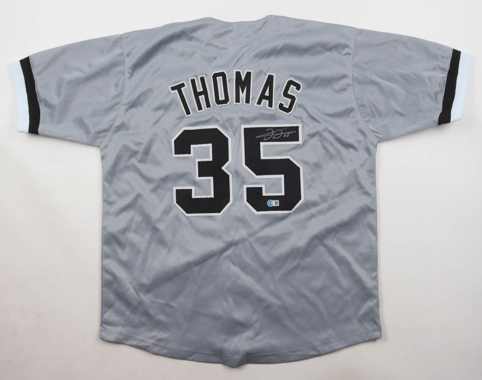Frank Thomas Signed Jersey (Beckett) at PristineAuction.com Frank Thomas Signed Jersey (Beckett) at PristineAuction.com