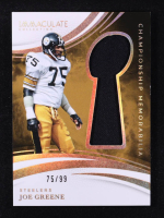Joe Greene 2025 Immaculate Collection Championship Memorabilia #36 #75/99 at PristineAuction.com
