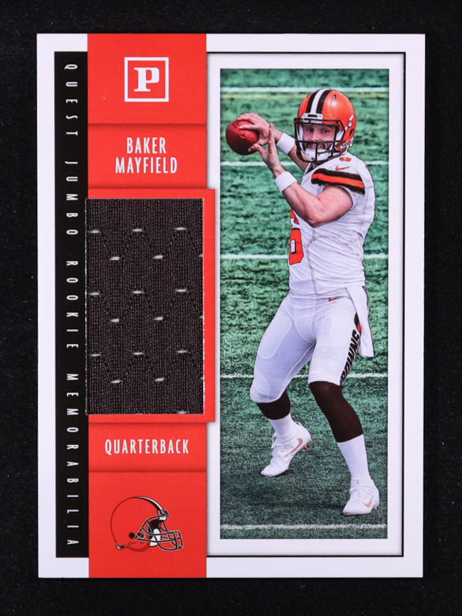 Baker Mayfield 2018 Panini Quest Jumbo Rookie Memorabilia #3 RC at PristineAuction.com Baker Mayfield 2018 Panini Quest Jumbo Rookie Memorabilia #3 RC at PristineAuction.com