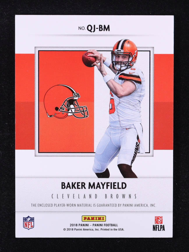 Baker Mayfield 2018 Panini Quest Jumbo Rookie Memorabilia #3 RC at PristineAuction.com Baker Mayfield 2018 Panini Quest Jumbo Rookie Memorabilia #3 RC at PristineAuction.com