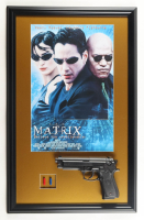"The Matrix" Custom Framed Photo Display with Prop Pistol & (2) Prop Replica Pills at PristineAuction.com