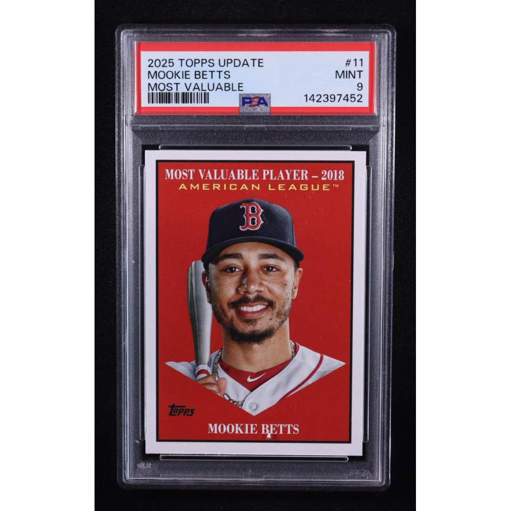Mookie Betts 2025 Topps Update Most Valuable #MV11 (PSA 9) at PristineAuction.com